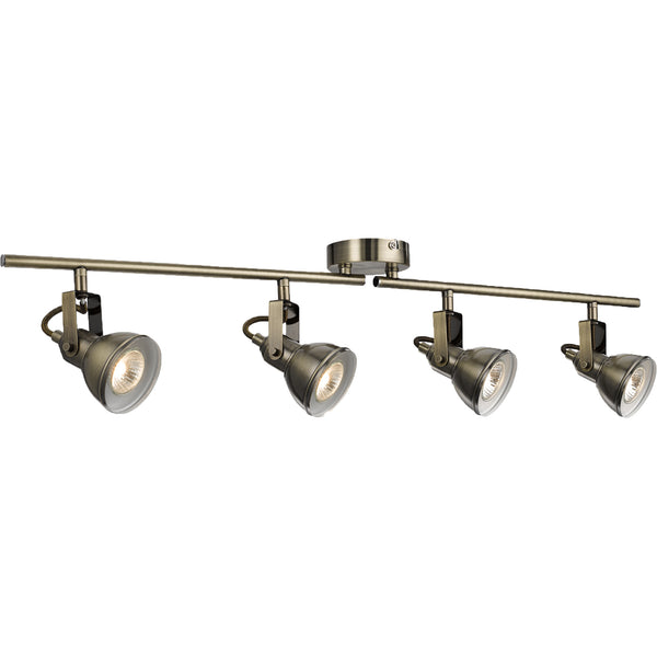 Searchlight 1544AB Focus  4Lt Split Bar Spotlight - Antique Brass Metal