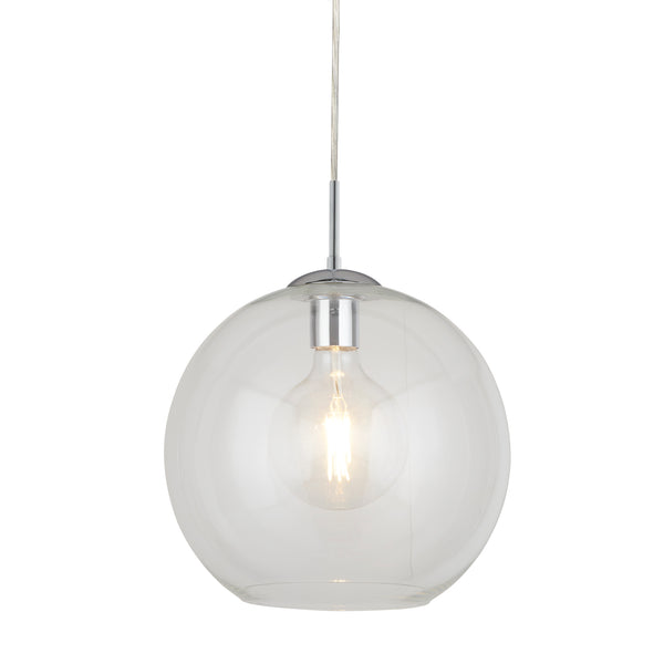 Searchlight 1621CL Balls  Pendant  - Chrome Metal & Glass