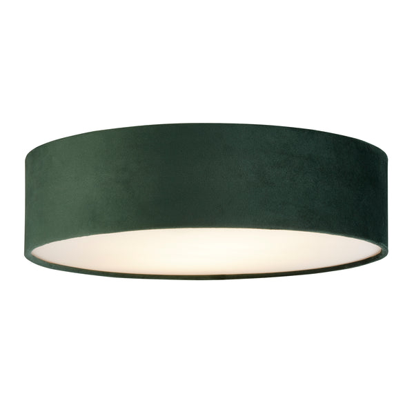 Searchlight 23298-2GR Drum 2Lt Flush - Green Velvet