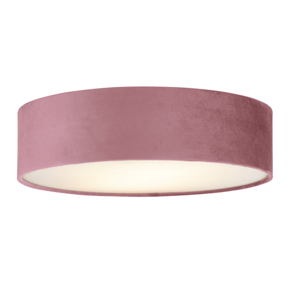 Searchlight 23298-2PI Drum 2Lt Flush - Pink Velvet