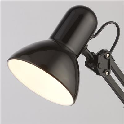 Searchlight 2429BK Desk Table Lamp - Black Metal - Searchlight - Falcon Electrical