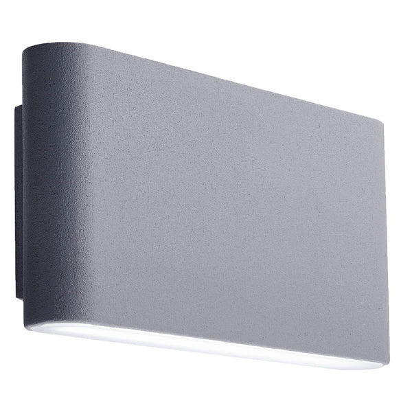 Searchlight 2562GY Maples LED Outdoor Wall Light - Grey & Frosted Diffuser,IP44