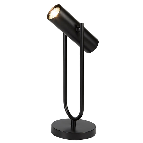 Searchlight 2791BK Telescope Table Lamp  - Matt Black Metal