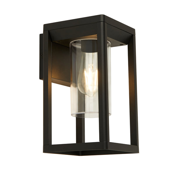 Searchlight 28731BK Atlanta Outdoor Wall Light - Black Metal & Polycarbonate