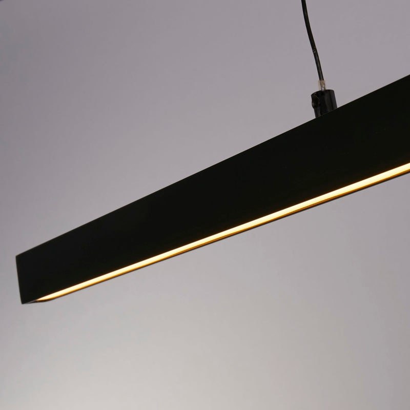 Searchlight 30228BK Layla Gesture Control Pendant - Black Metal & Opal Acrylic