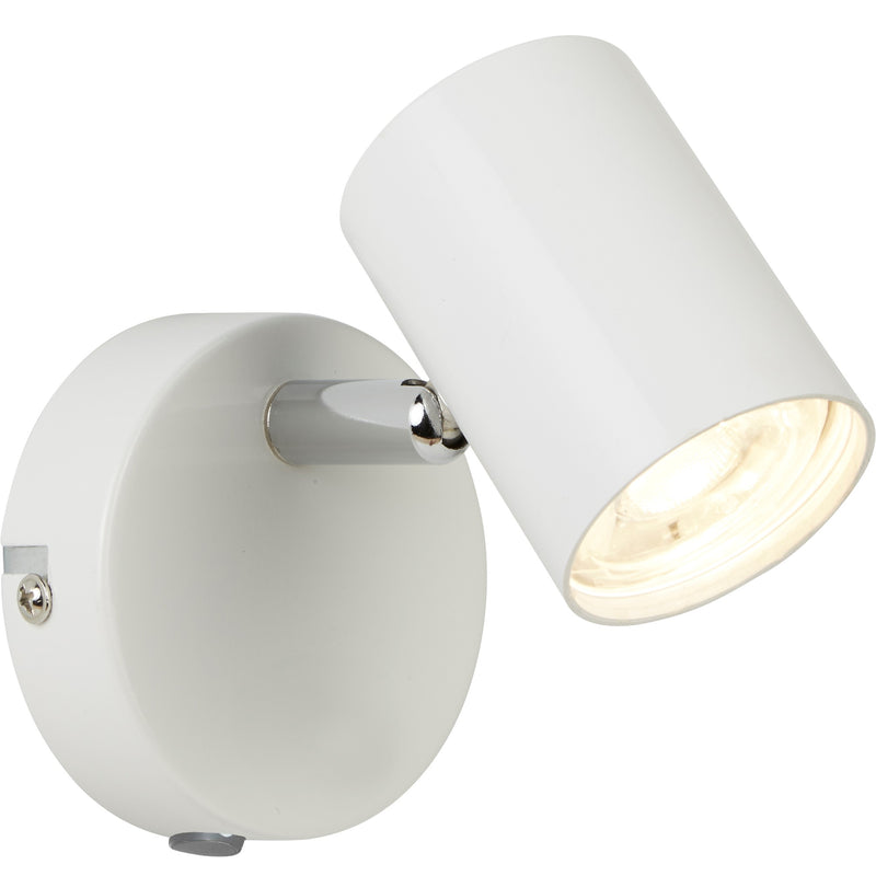 Searchlight 3171WH Rollo Spotlight Wall Light - White Metal