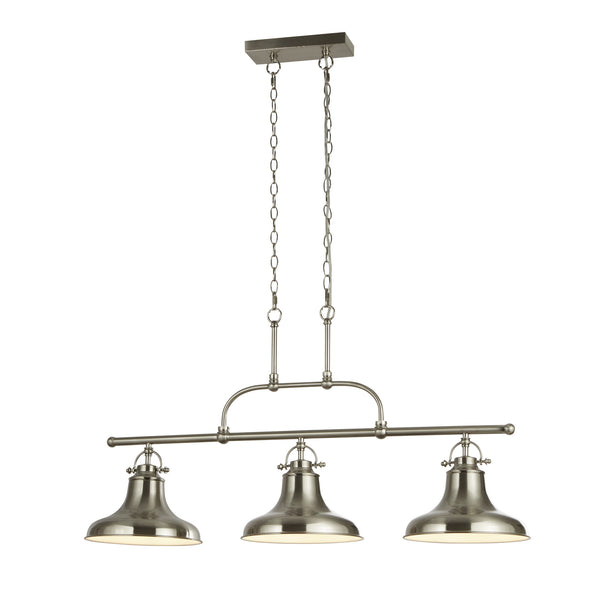 Searchlight 3193-3SS Dallas 3Lt Bar Pendant - Antique Rouge Metal