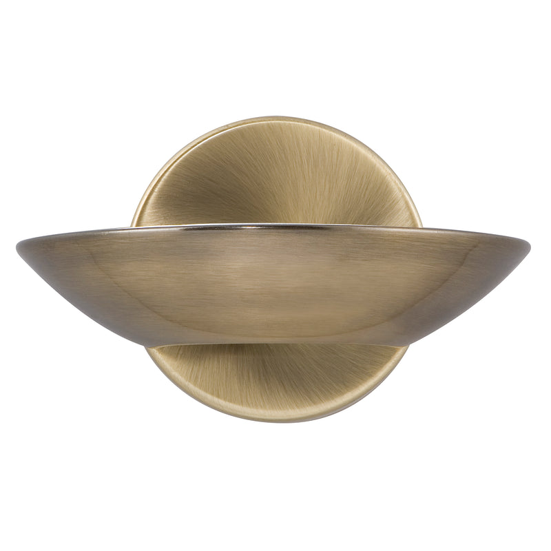 Searchlight 3209AB Sardina Uplight Wall Light - Antique Brass Metal