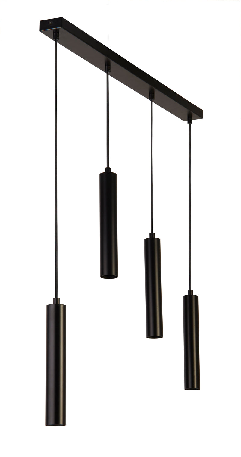 Searchlight 35720-4BK Dulwich 4Lt Bar Pendant - Black Metal