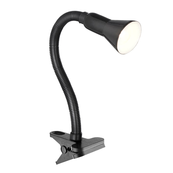 Searchlight 4122BK Desk Partners Flex Clip Task Lamp - Black Metal