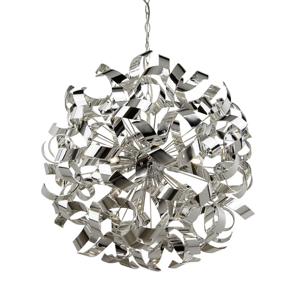 Searchlight 5686-6CC Curls 6Lt Pendant - Chrome Metal