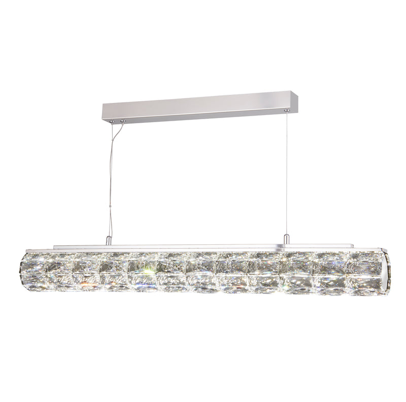 Searchlight 5861CC Remy LED Pendant - Chrome & Clear Crystal Trim