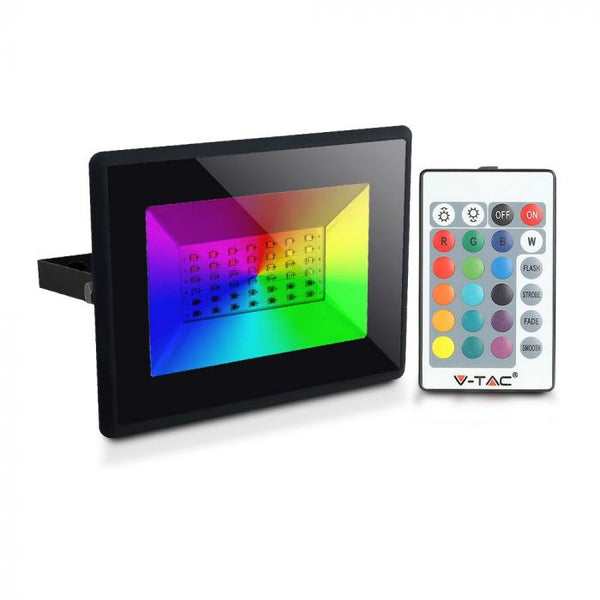 V - TAC 5996 VT - 4952 50W LED FLOODLIGHT RGB (DIMMABLE VIA REMOTE CONTROL) - V - TAC - Falcon Electrical