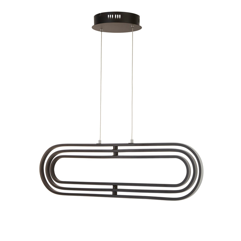 Searchlight 61775BK Clip Pendant - Black Metal