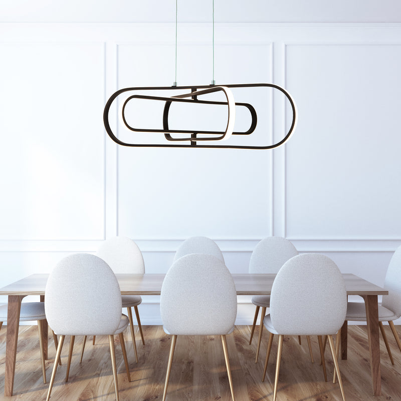 Searchlight 61775BK Clip Pendant - Black Metal