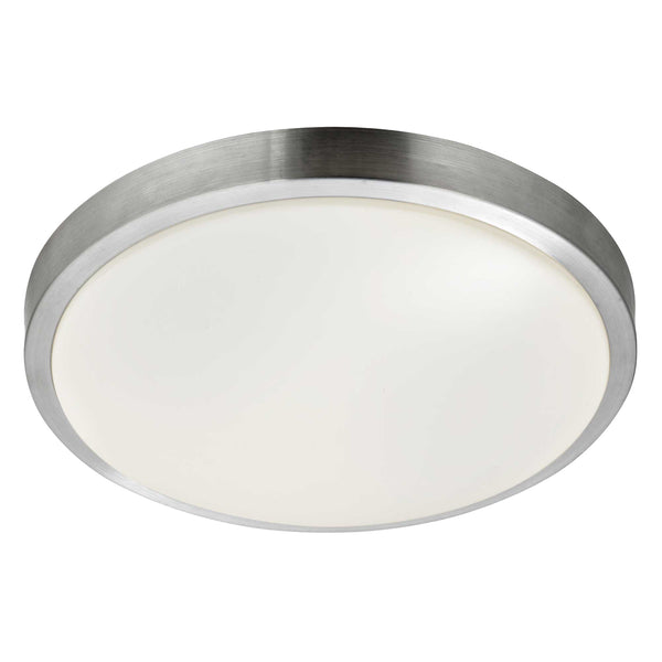 Searchlight 6245-33-LED Zurich LED Flush  -  Aluminium & Acrylic Shade, IP44