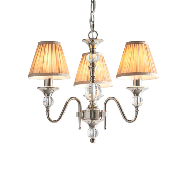 Endon 63579 Polina nickel 3lt Pendant - Endon - Falcon Electrical UK