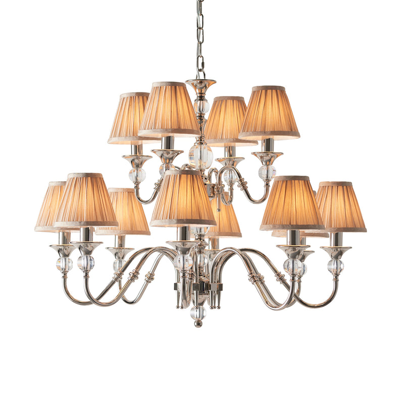 Endon 63581 Polina nickel 12lt Pendant - Endon - Falcon Electrical UK