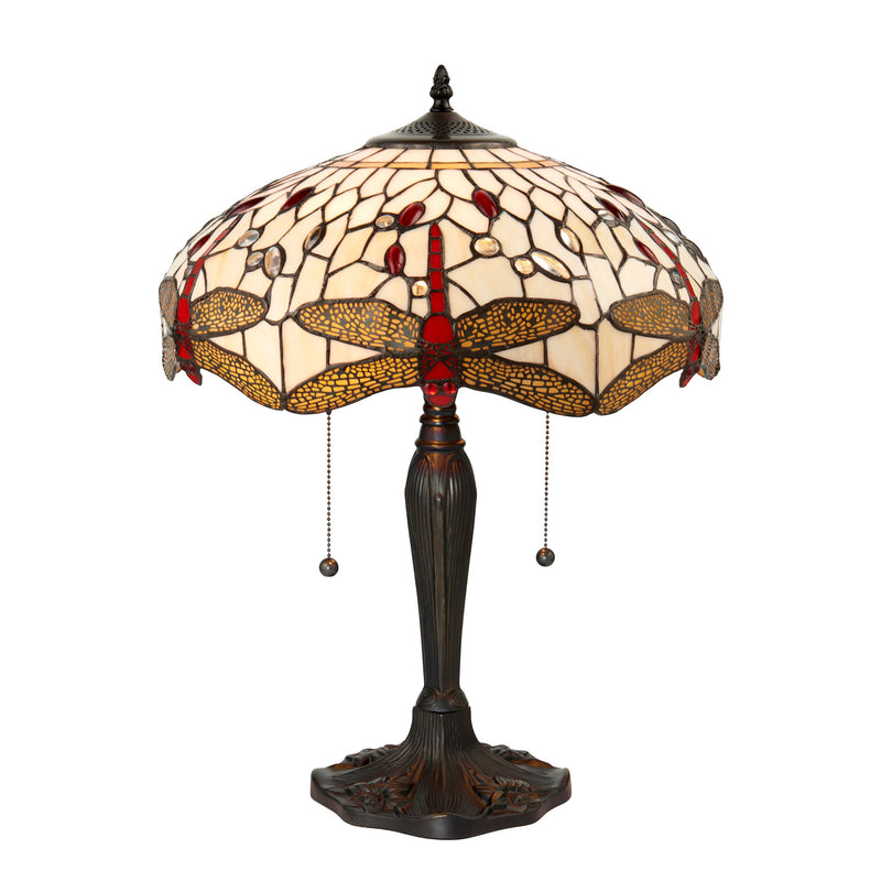 Endon 64085 Dragonfly beige 2lt Table - Endon - Falcon Electrical UK