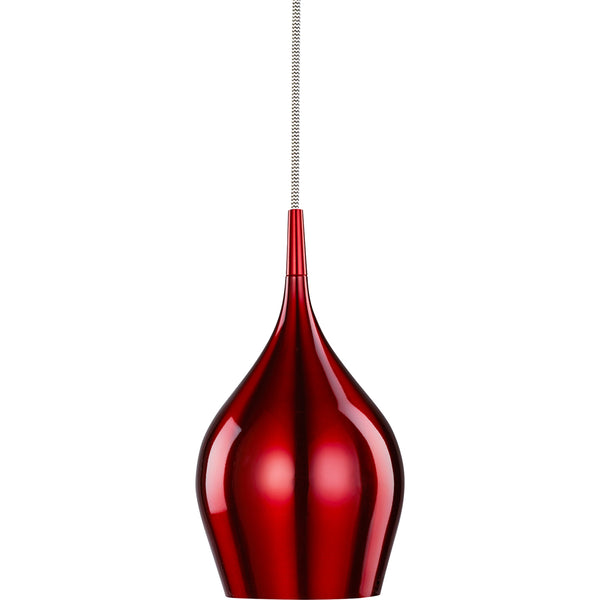 Searchlight 6461-12RE Vibrant Pendant  - Metallic Red Metal