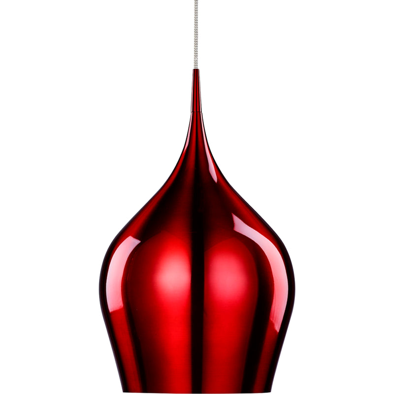 Searchlight 6461-26RE Vibrant Pendant  - Metallic Red Metal