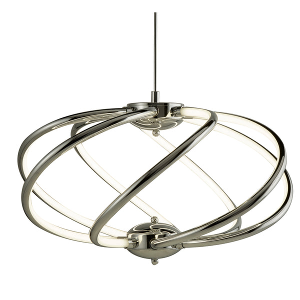 Searchlight 6500-7CC Magic  7Lt Pendant  - Chrome Metal & Opal Acrylic