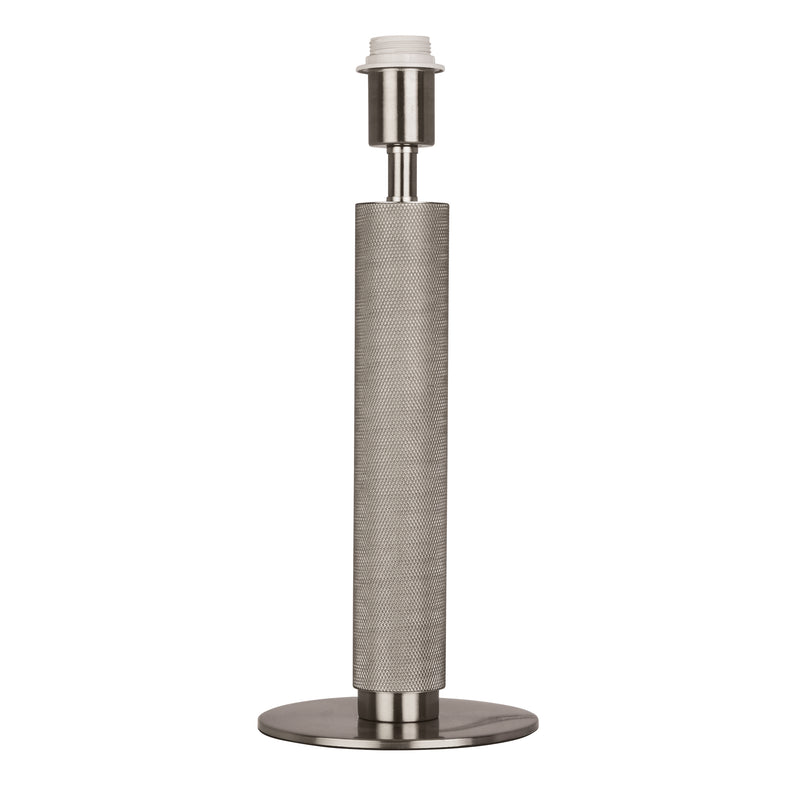 Searchlight 65721SI Base Only - London Table Lamp - Knurled Silver - Searchlight - Falcon Electrical UK