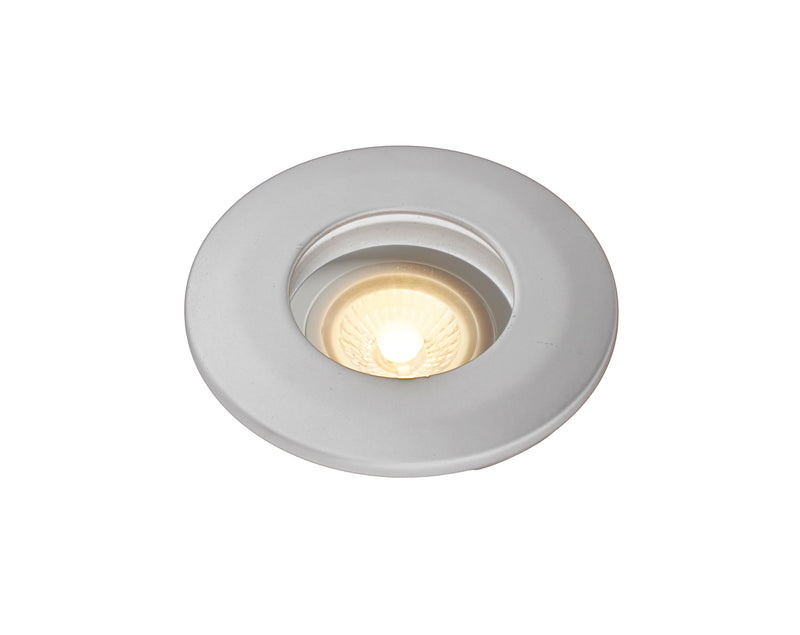 Searchlight 72310WH Burford Bathroom White Downlight, IP65, Fire Rated