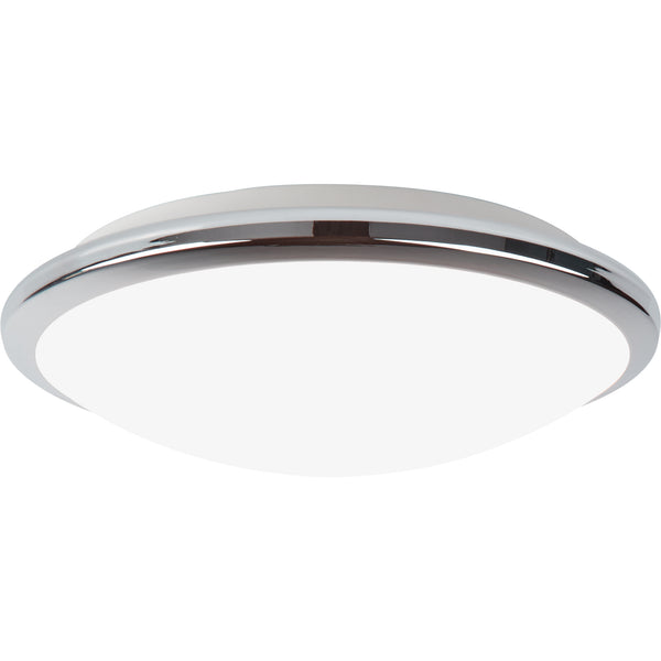 Searchlight 7938-30CC Knutsford Flush  - Chrome Metal & Glass