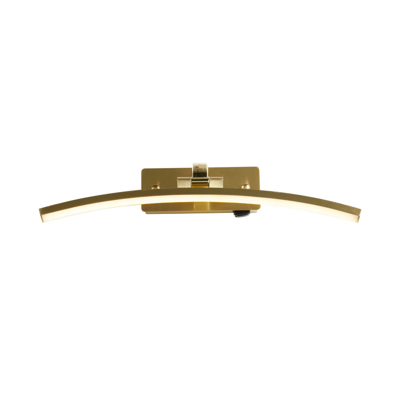 Searchlight 79821-40SB Santorini Picture Light - Satin Brass & Brushed Metal