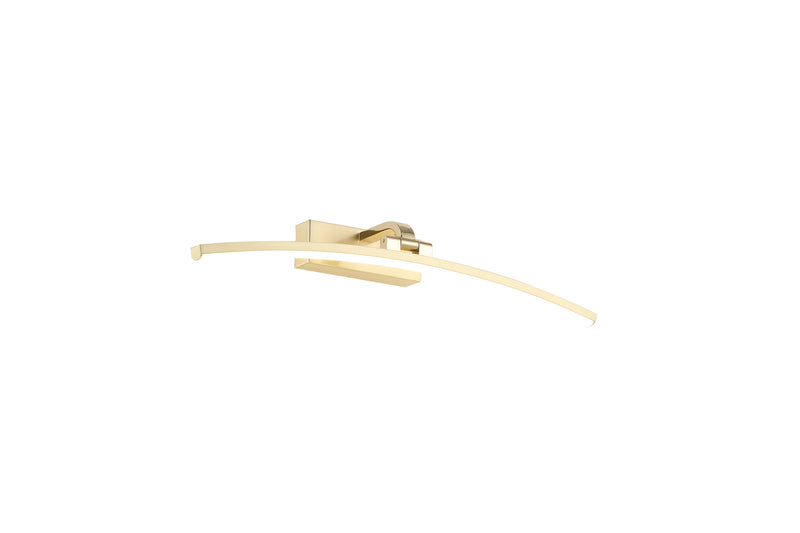 Searchlight 79822-50SB Santorini Picture Light - Satin Brass & Polished Metal - Searchlight - Falcon Electrical UK