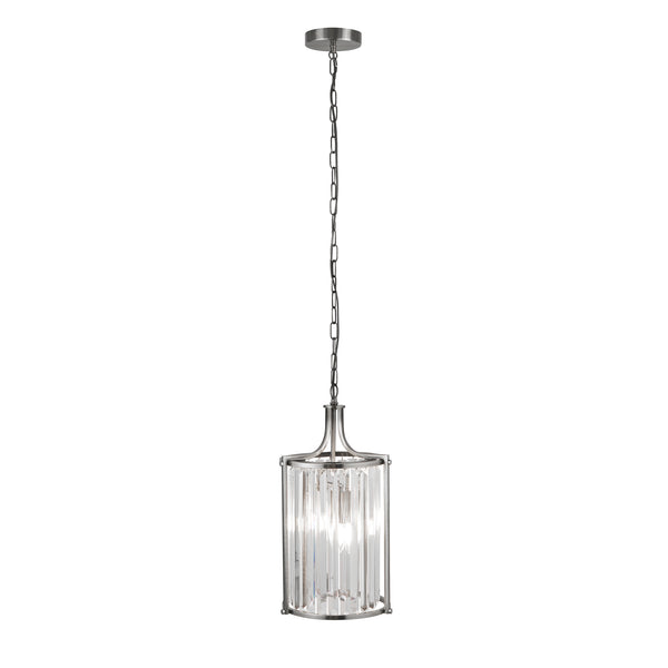 Searchlight 8092-2CC Victoria  2Lt Pendant  - Chrome Metal & Clear Crystal