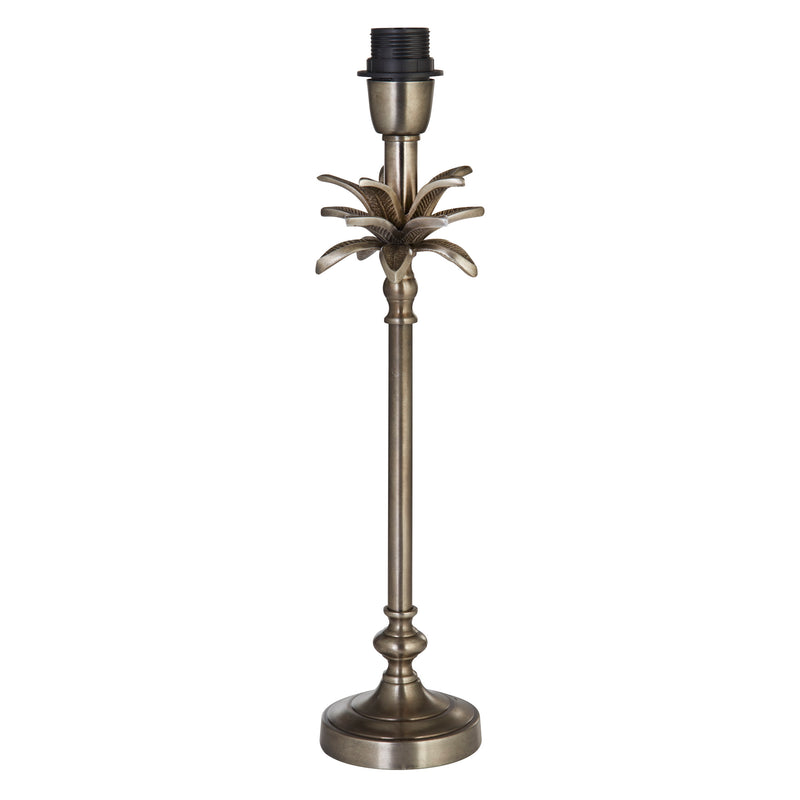 Searchlight 81210AN Base Only - Palm Table Lamp - Antique Nickel