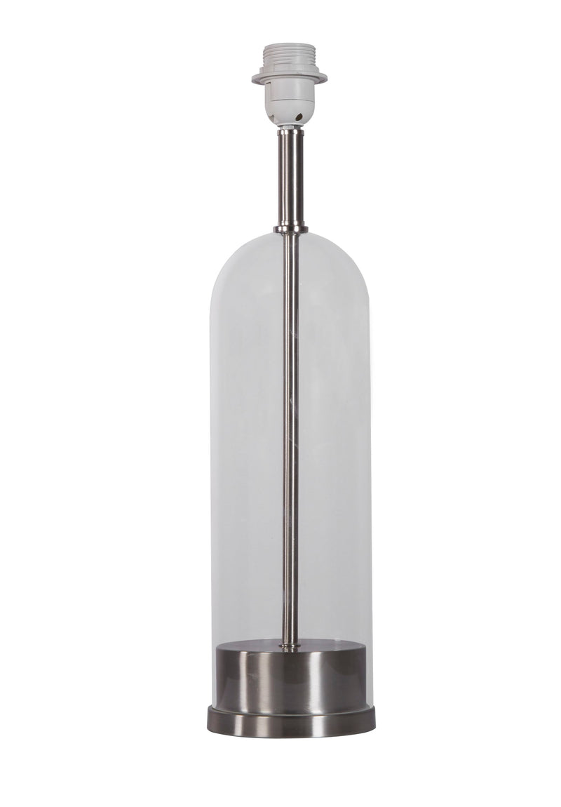 Searchlight 81711SN Base Only - Oxford Table Lamp - Satin Nickel Metal & Glass