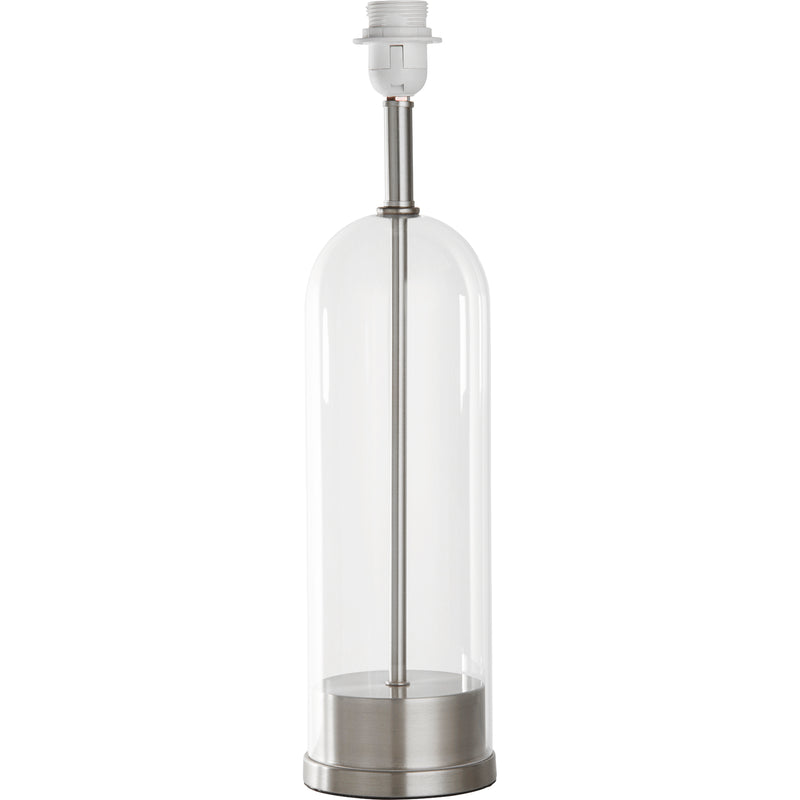 Searchlight 81711SN Base Only - Oxford Table Lamp - Satin Nickel Metal & Glass