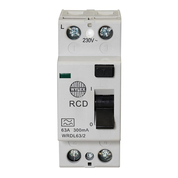 Wylex WRDL63/2 100A 300mA DP Type AC RCCB