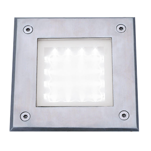 Searchlight 9909WH Walkover LED Recessed Square Walkover - Stainless Steel