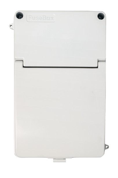 Fusebox A65E06MWH IP65 WHITE ENC 6 MOD :BUSBAR,N CABLE AND ACC PACK - Fusebox - Falcon Electrical