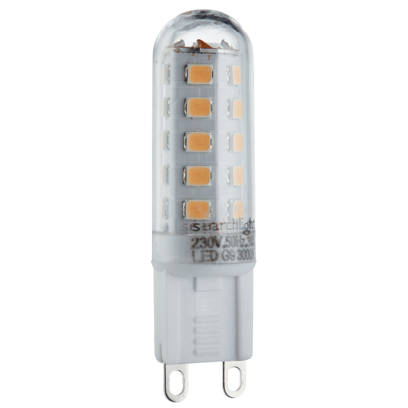 Searchlight PL1903CW Pack 10 G9 LED Lamps - 3W, 300 Lumens, Cool White