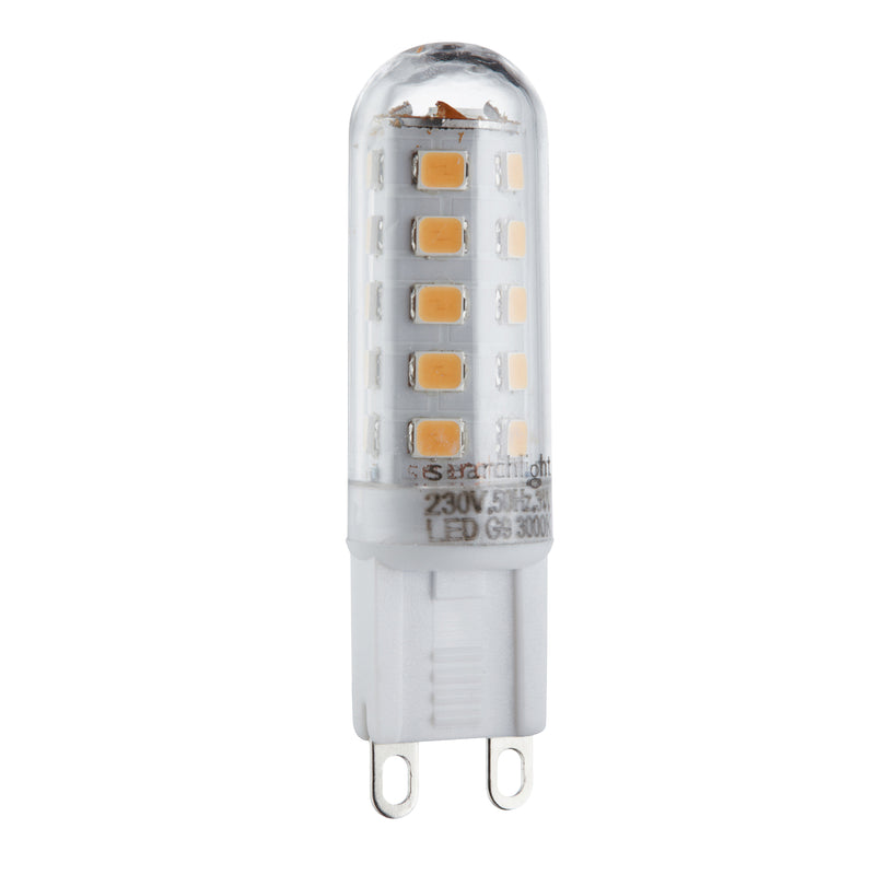 Searchlight PL1912CW Pack 10 Dimmable Clear G9 LED Lamps - Cool White