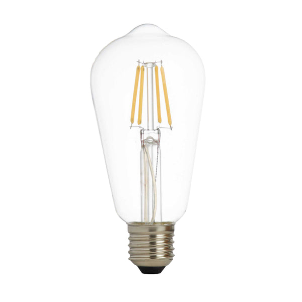 Searchlight PL4427-6WW Pack 5 Dimmable LED E27 Filament Squirrel Lamp - Clear Glass