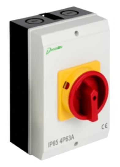 Danson R634PAC IP65 Surface Mounted 63A 4 Pole Rotary Isolator A.C. - Danson - Falcon Electrical