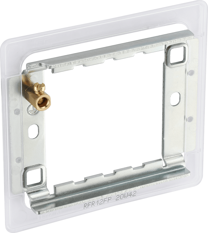 BG RFR12FP 2-Gang Frame for Screwless Flatplate Grid - Falcon Electrical UK - Falcon Electrical UK