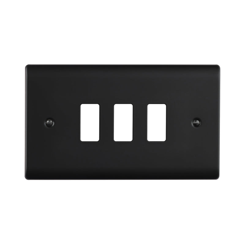 Saxby RSGFP3BL 3G Grid Front Plate