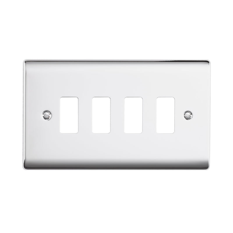 Saxby RSGFP4PC 4G Grid Front Plate