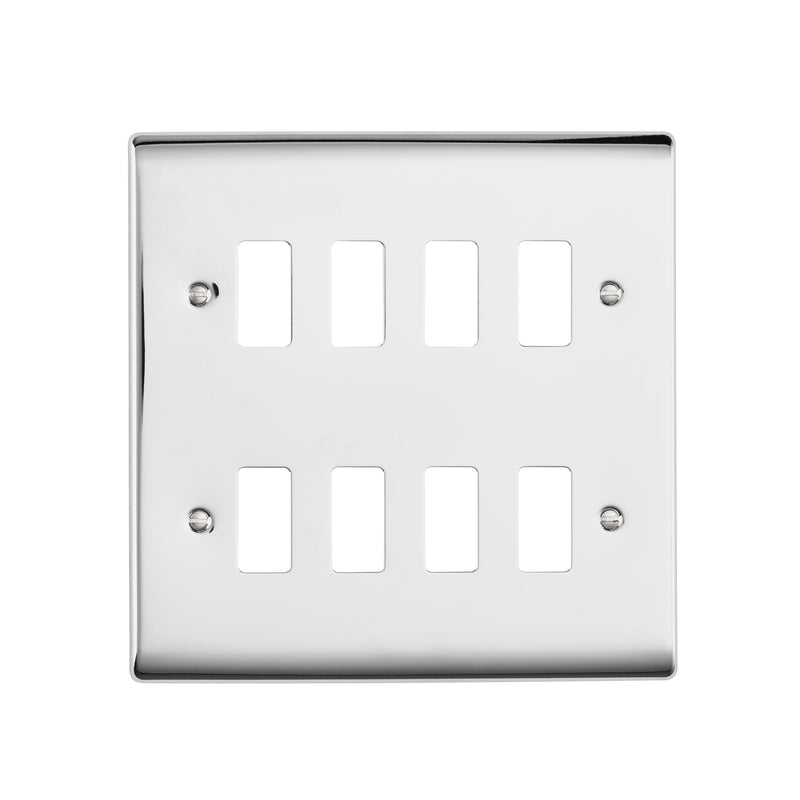 Saxby RSGFP8PC 8G Grid Front Plate