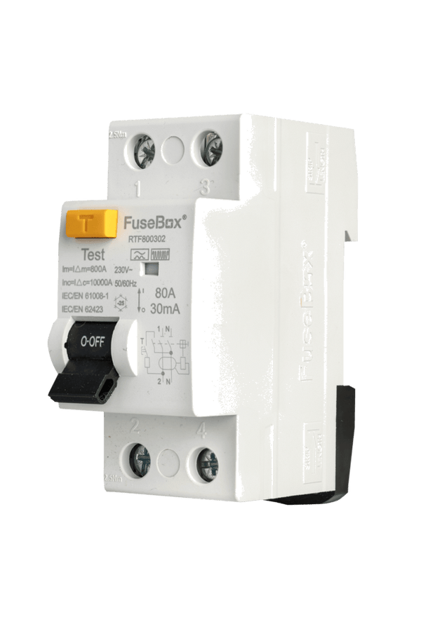 Fusebox RTF800302 TYPE F RCD 80A 30MA 2P - Fusebox - Falcon Electrical