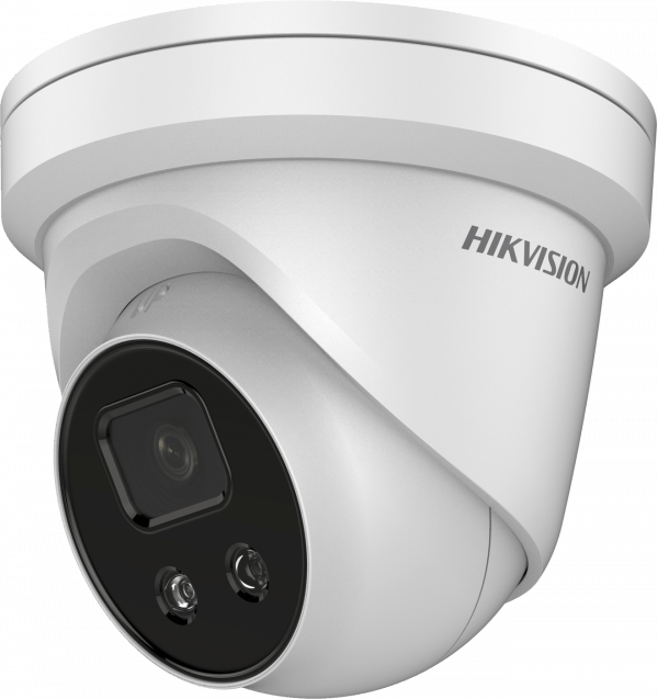 Hikvision DS-2CD3356G2-ISU(2.8mm)(C) 5MP AcuSense external turret, 2.8mm lens, H.265+, DC12V & PoE, WDR, 40m IR, built in microphone - Hikvision - Falcon Electrical UK