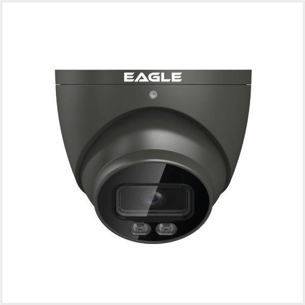 Eagle EAGLE5C - AD - TUR - FG 5MP Fixed Lens HDCVI Full - colour Active Deterrence Turret Camera - QVIS Security - Falcon Electrical