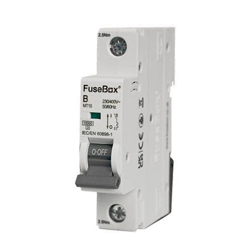 Fusebox MT10B251 3 Phase, MCB, Single Pole 25A 10kA,Curve B - Fusebox - Falcon Electrical UK